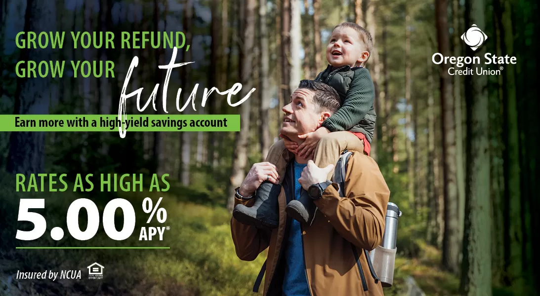 High-Yield Savings - Oregon State Credit Union - Father son